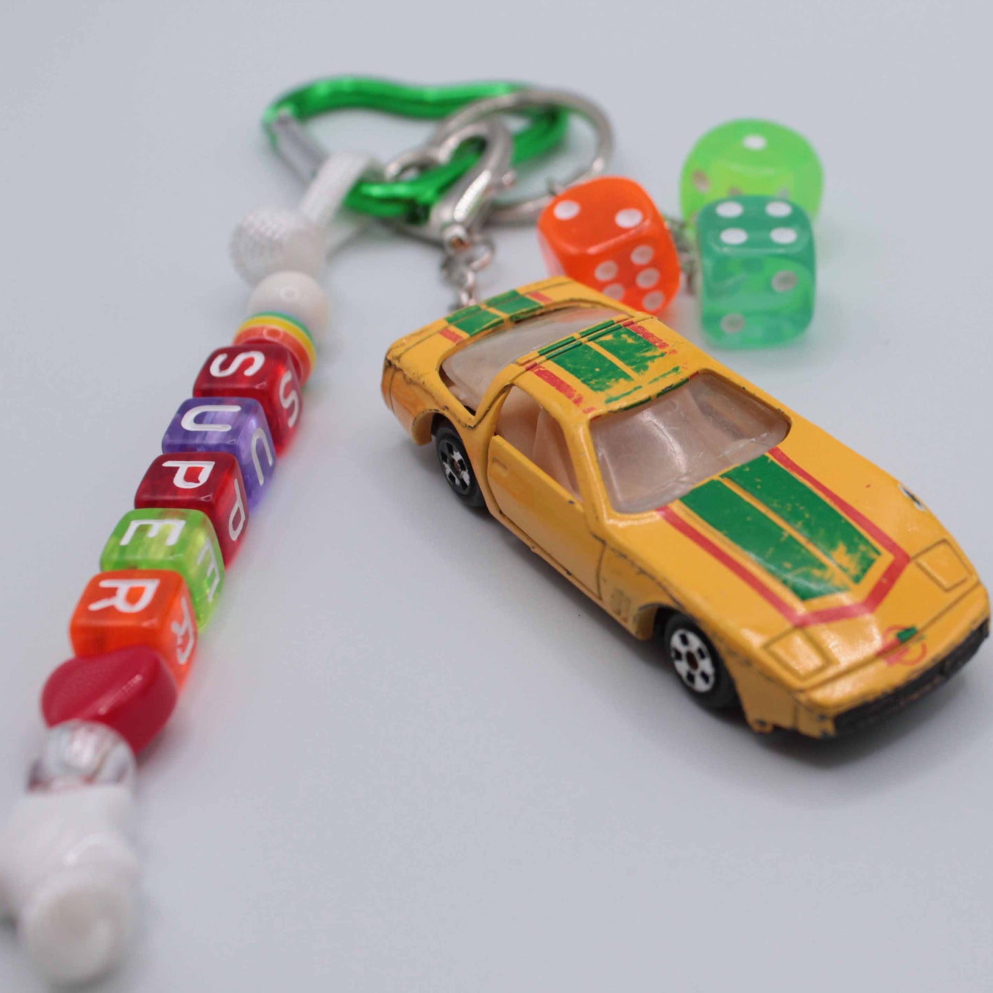 Yellow Vintage Car Charm