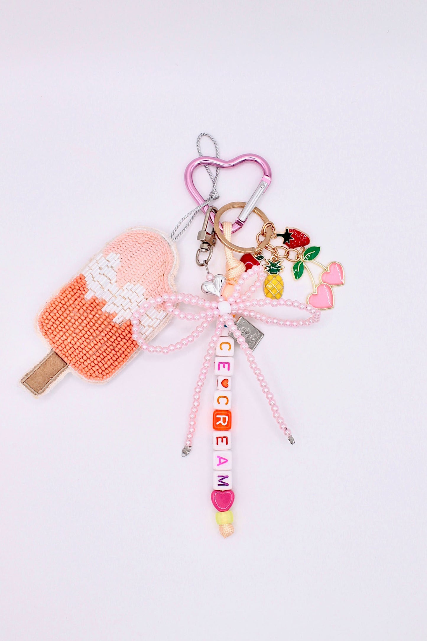 Pink Popsicle Bag Charm 🍧