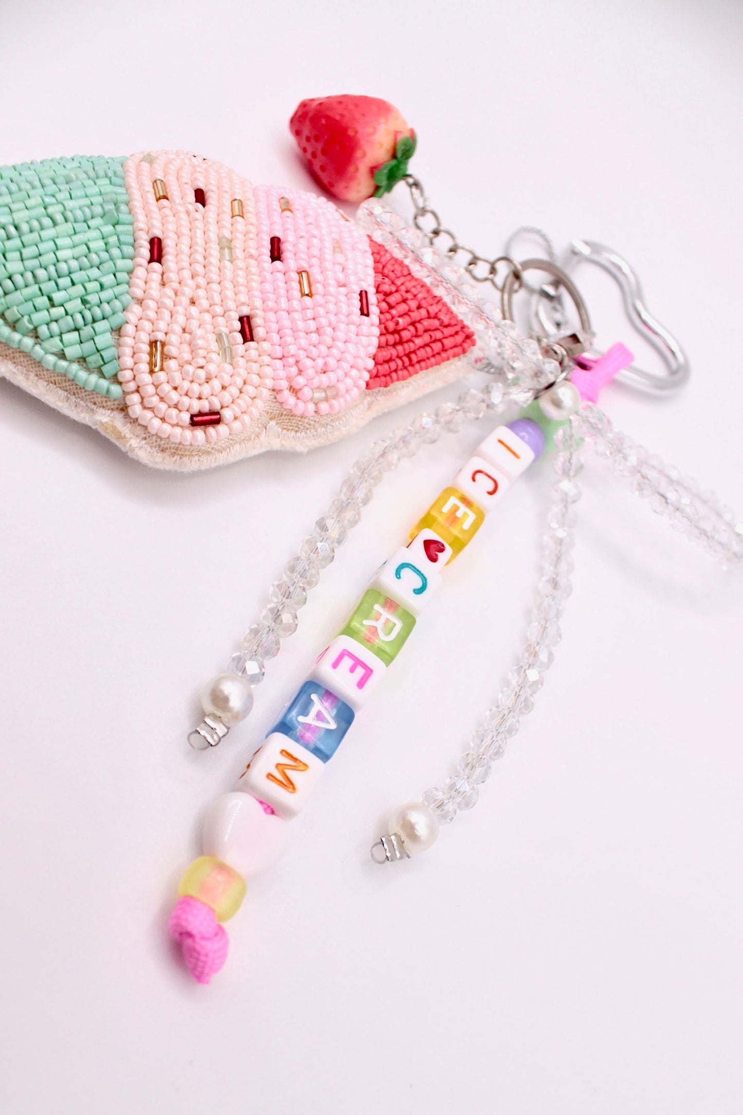 Ice cream with Cherry Bag Charm🍦