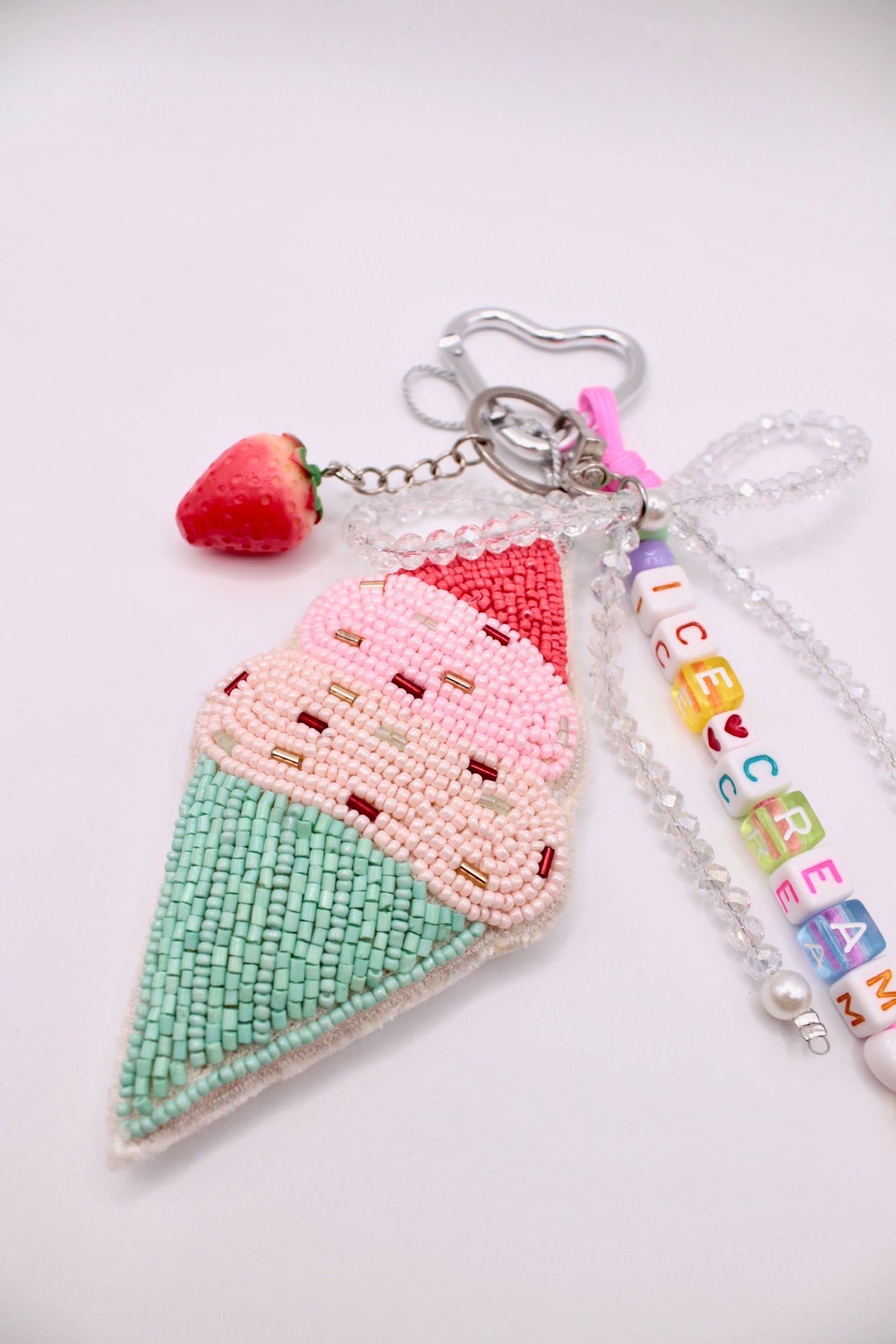 Ice cream with Cherry Bag Charm🍦
