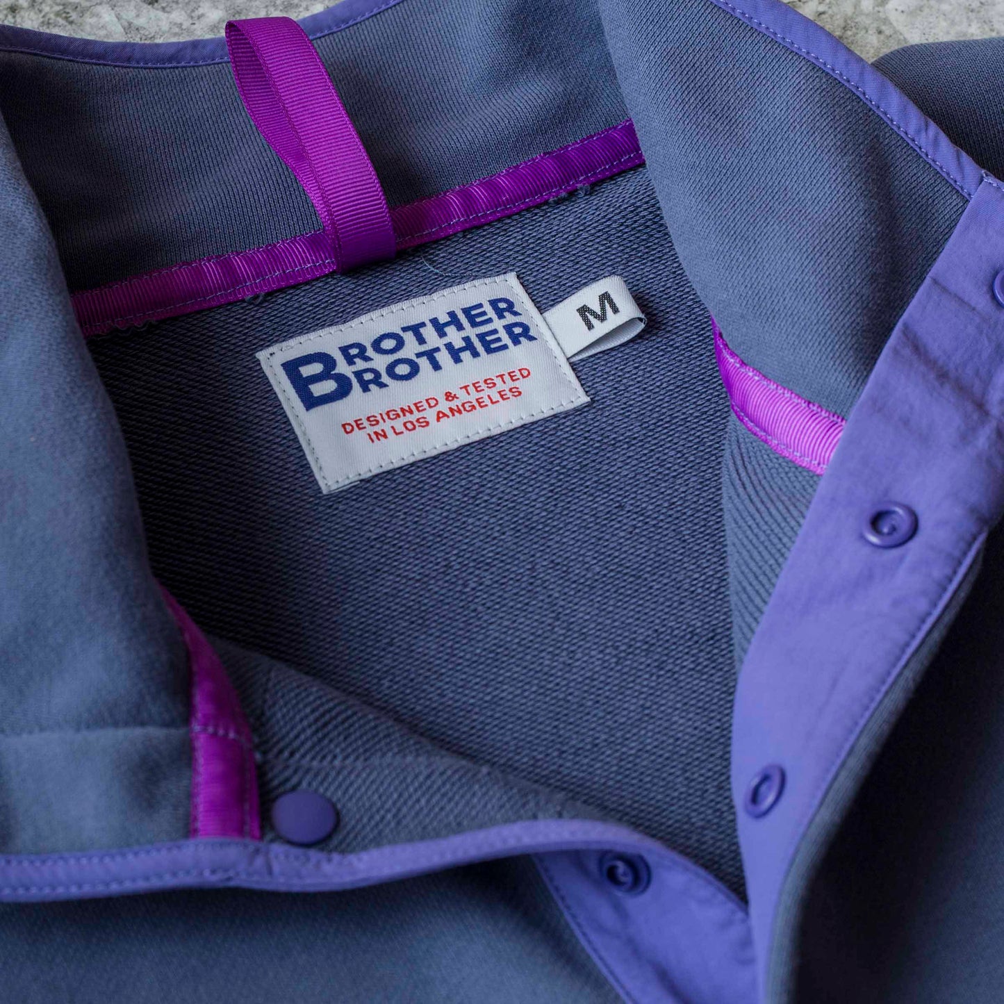 Snap Front Pullover Sweat