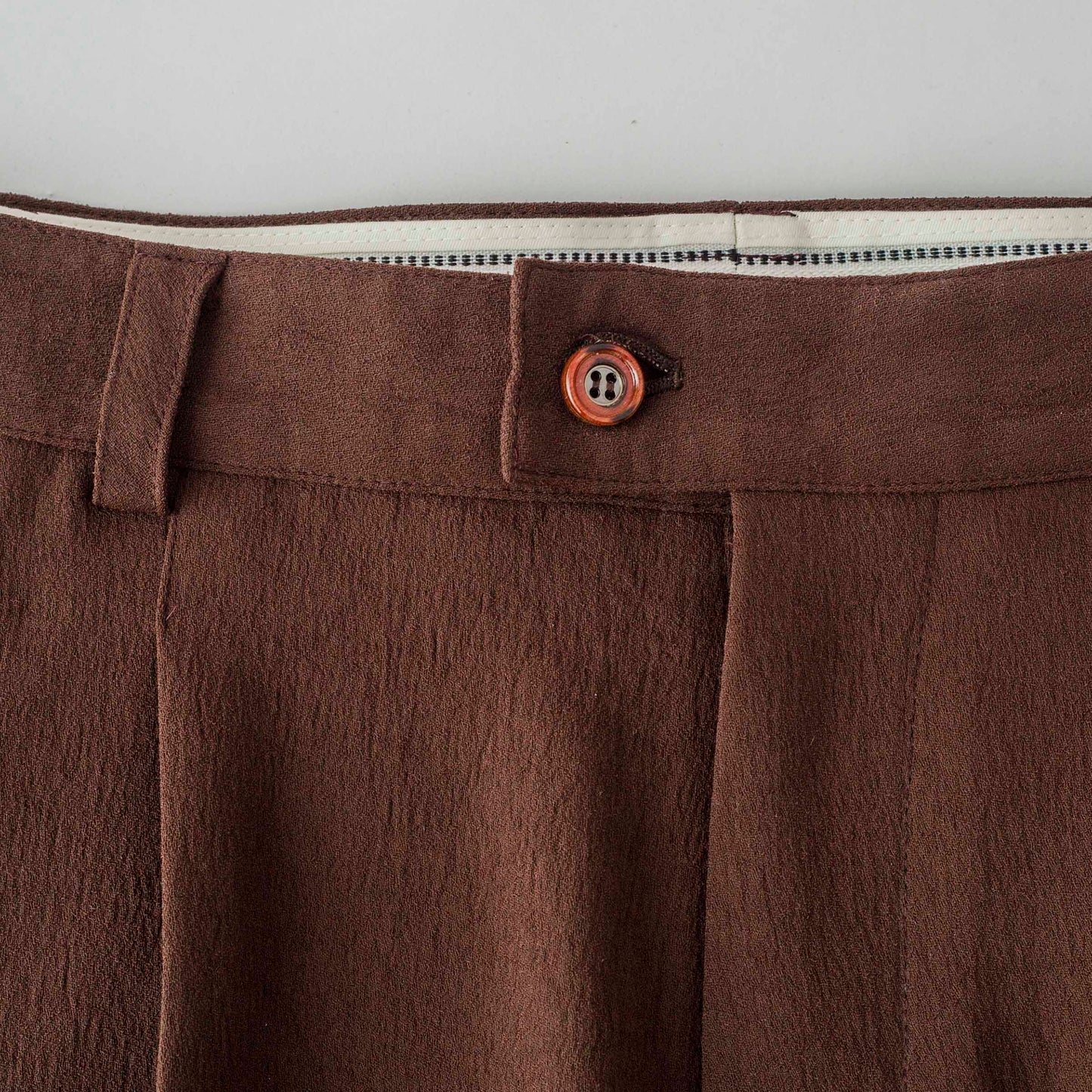 Crepe Georgette Bootcut Trousers by RICE NINE TEN sold at nation Osaka.