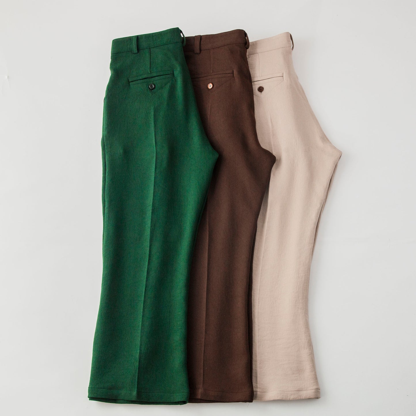 Crepe Georgette Bootcut Trousers