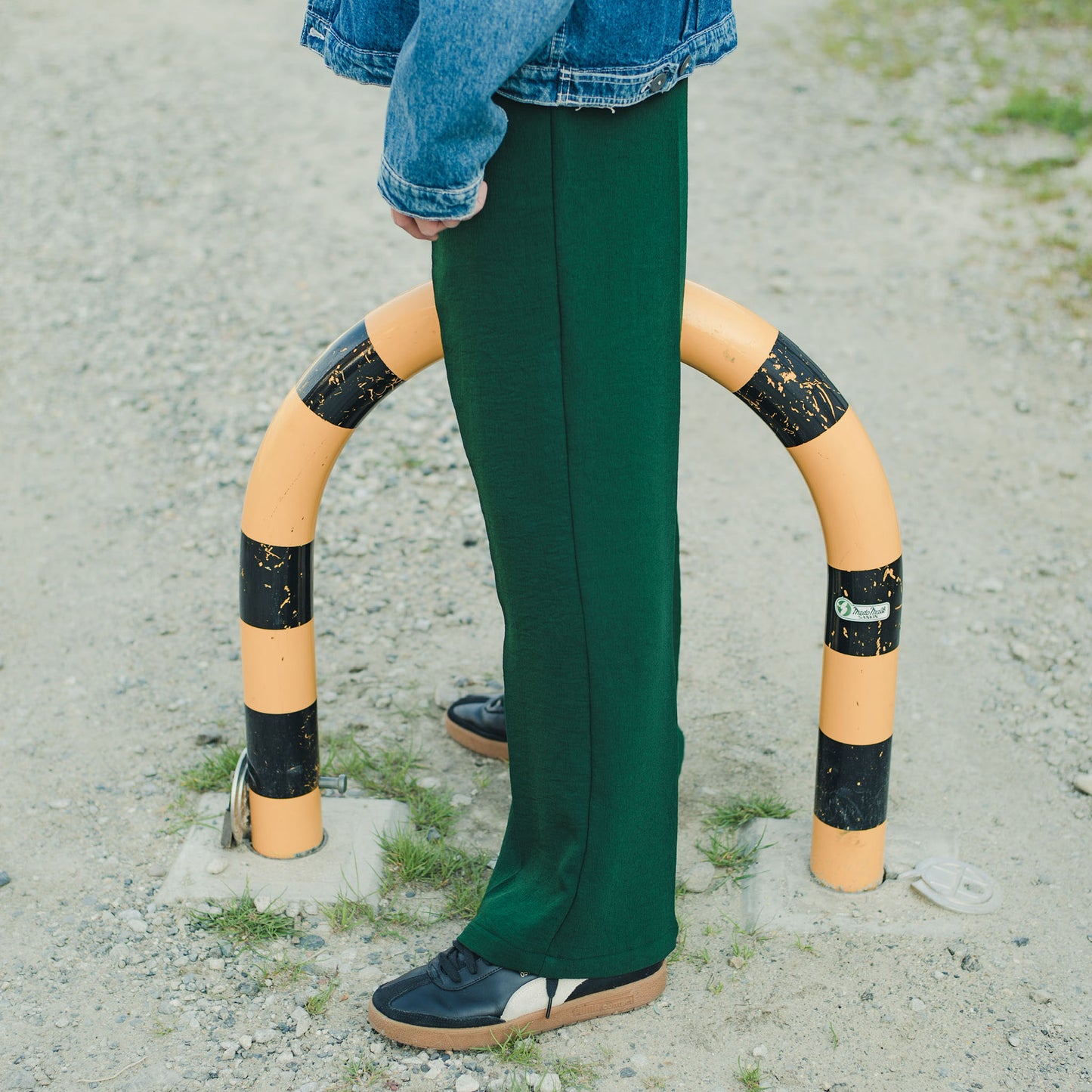 Crepe Georgette Bootcut Trousers