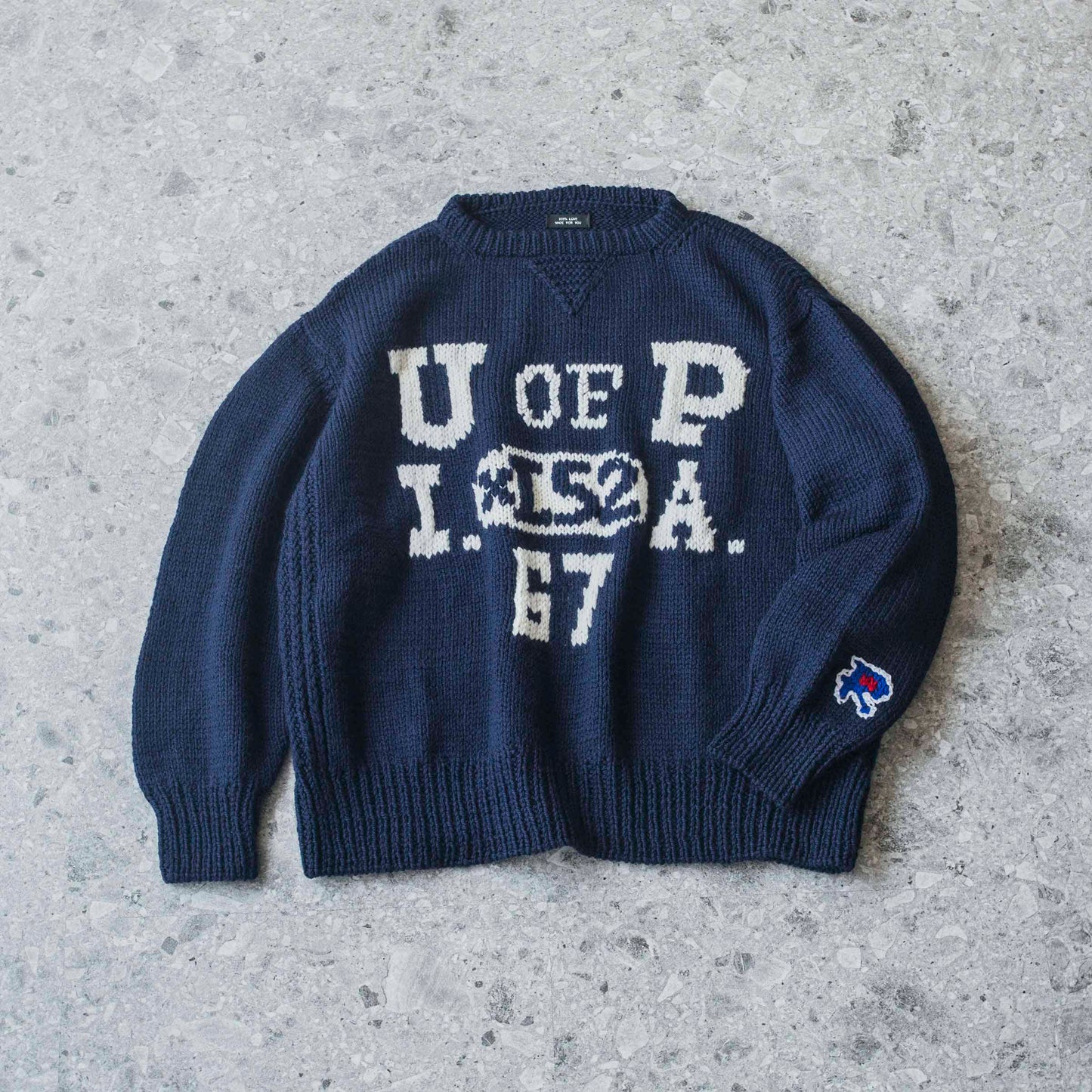 Hand Knit College Sweater