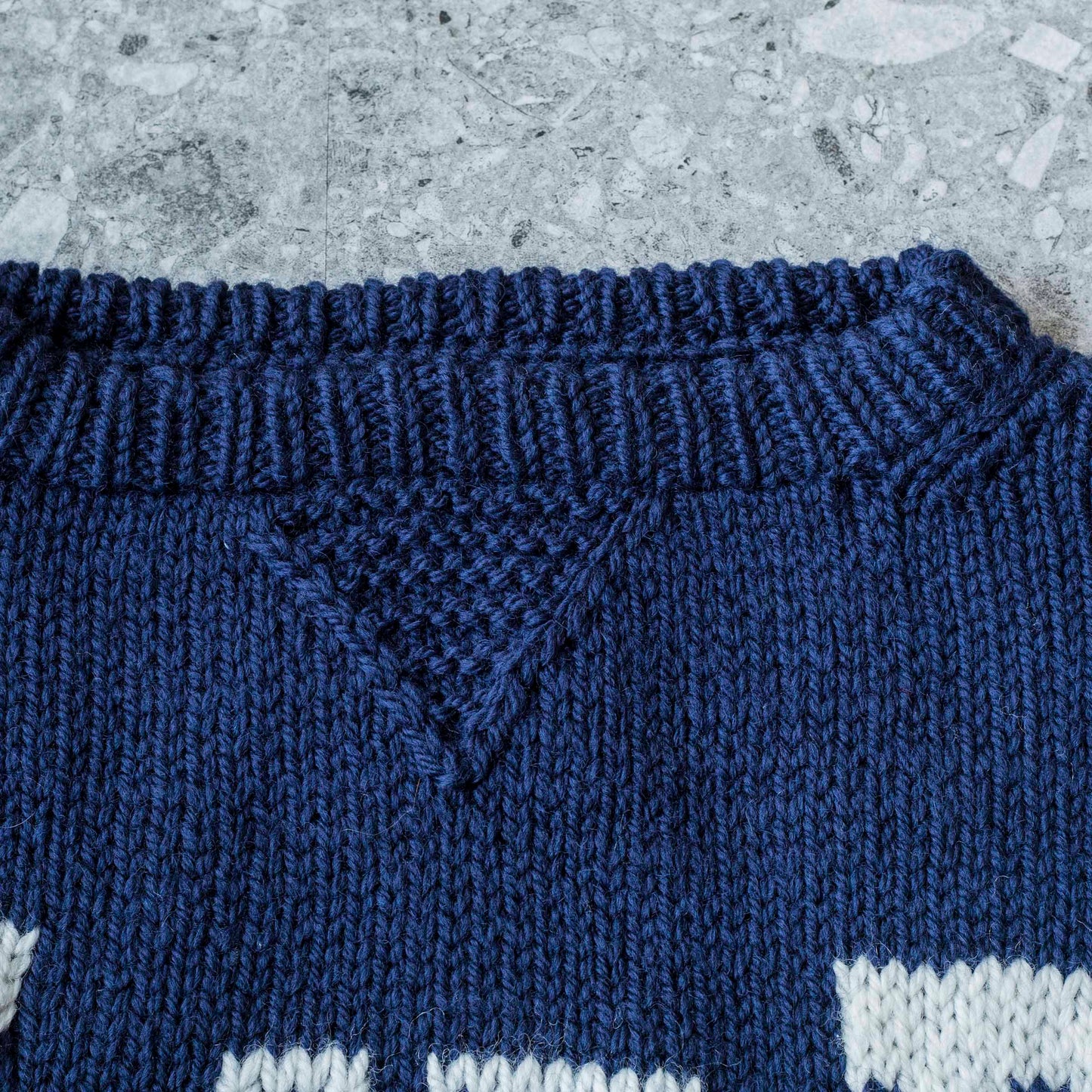 Hand Knit College Sweater