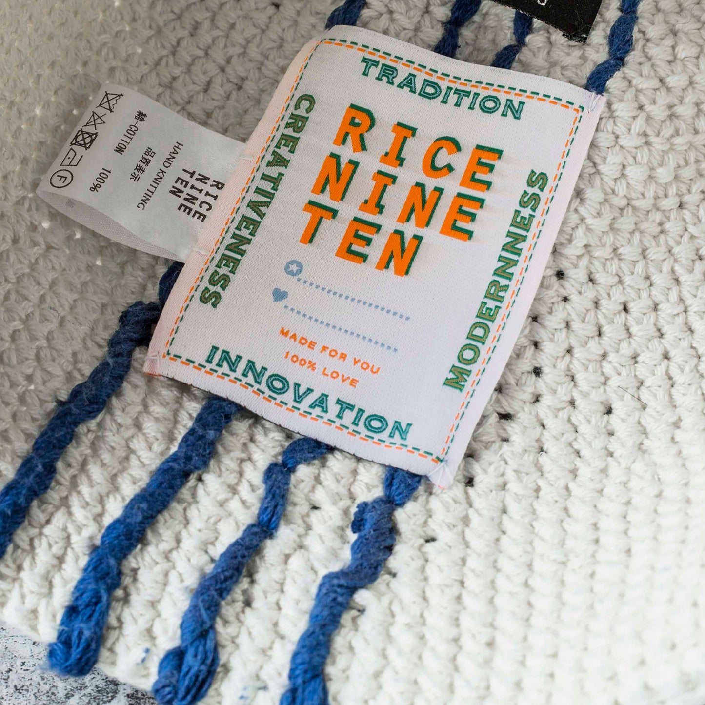 Hand Knitting 4 Lines Hat by RICE NINE TEN sold at nation Osaka.
