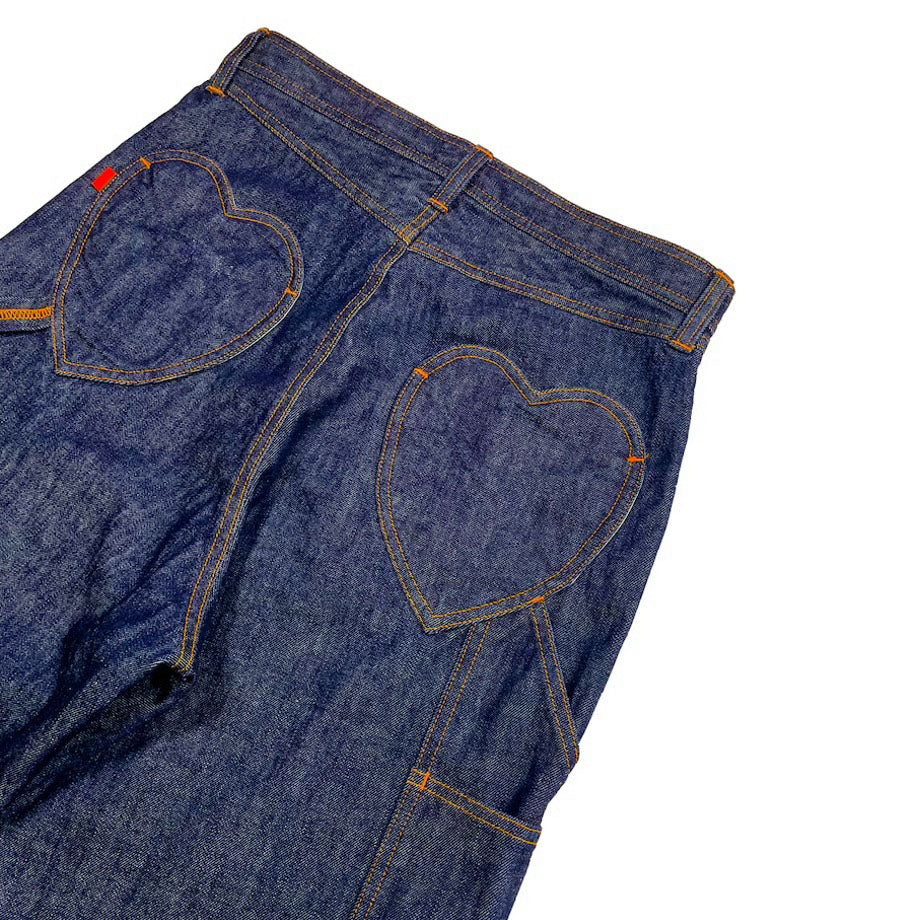 Heart Icon Painter Jeans by RICE NINE TEN sold at nation Osaka.