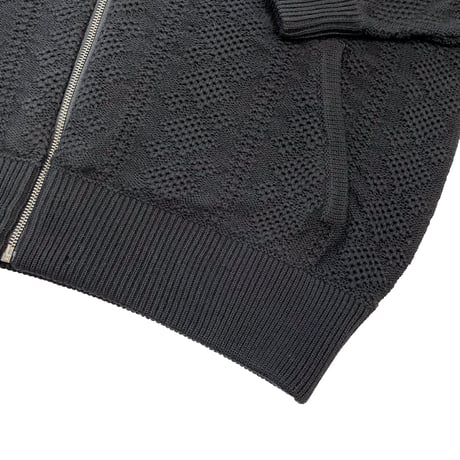 Knitting Track Jacket by RICE NINE TEN sold at nation Osaka.