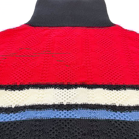 Knitting Track Jacket by RICE NINE TEN sold at nation Osaka.