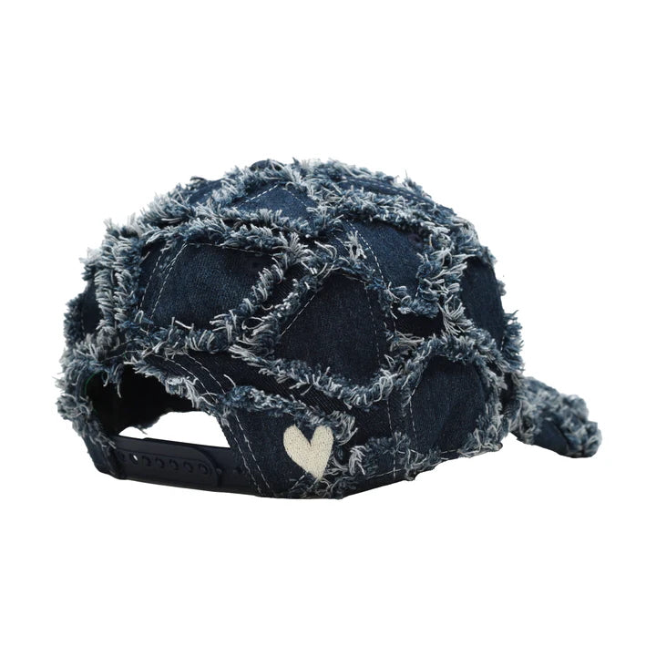 B.e Hat Navy Diamond Denim by b.eautiful sold at nation Osaka.
