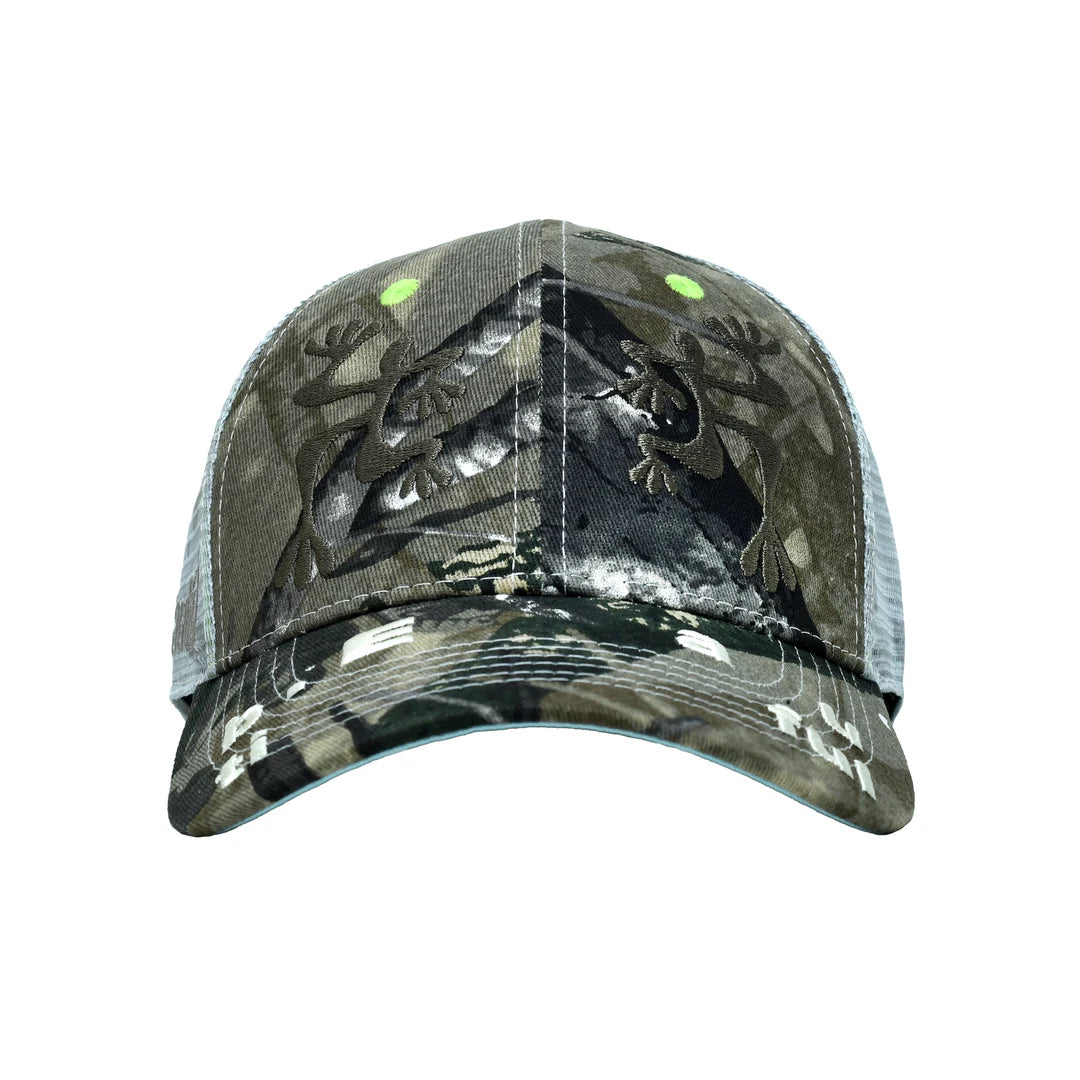 Biyu Trucker Hat Peak Camo by b.eautiful sold at nation Osaka.