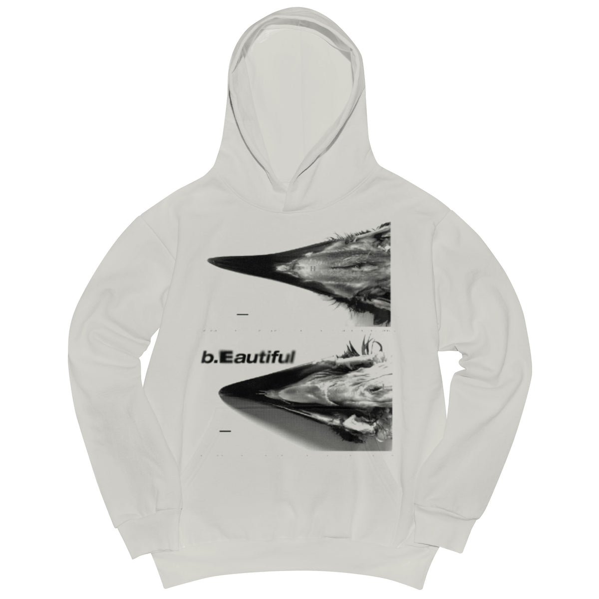Crow Hoodie Gray by b.eautiful sold at nation Osaka.