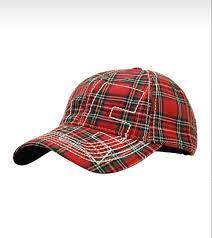 B.e Hat Red Plaid by unknown sold at nation Osaka.