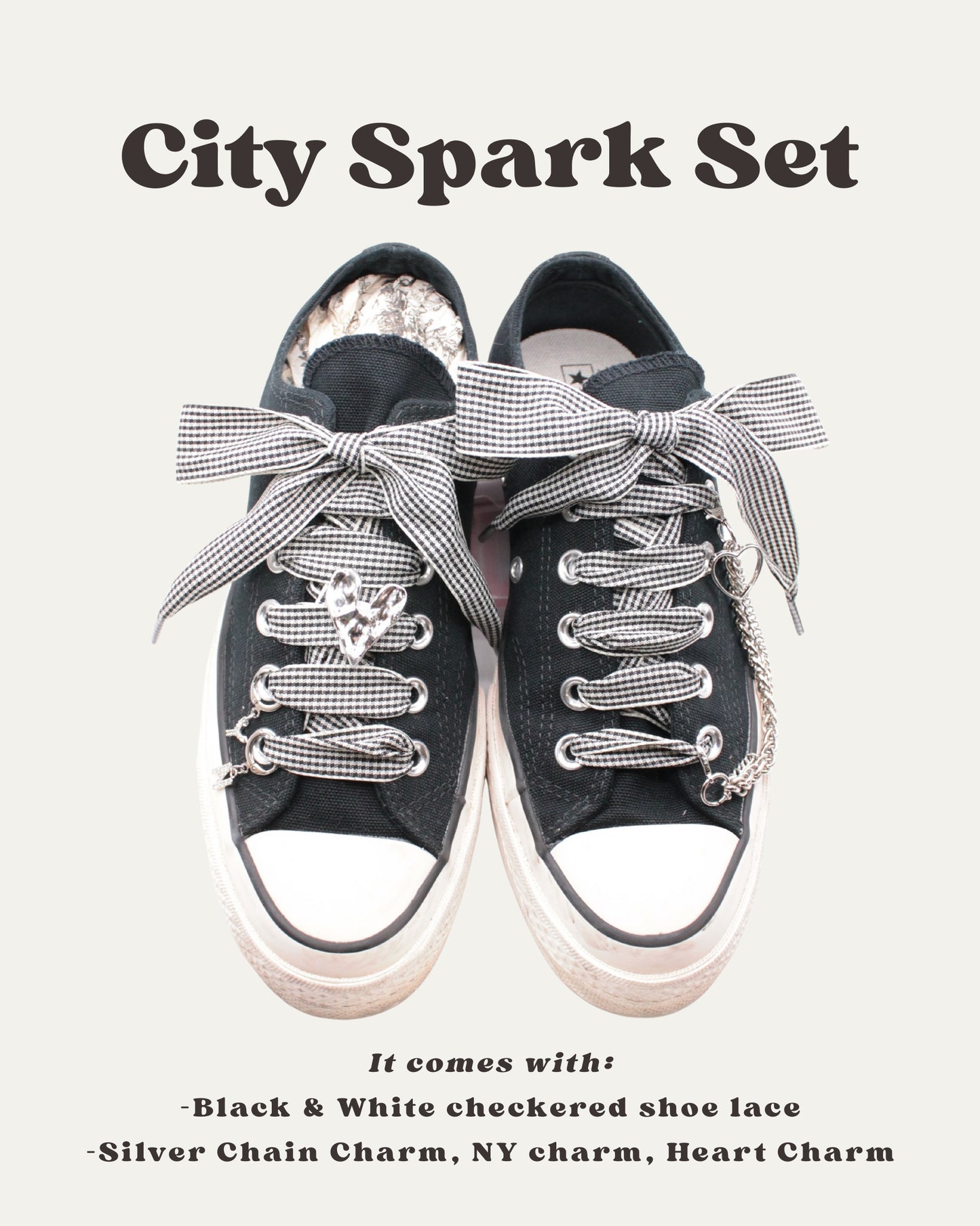 City Spark Shoe Charm Set