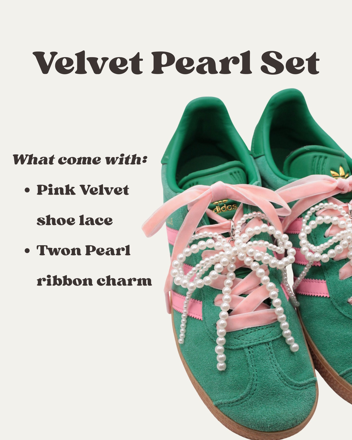 Velvet Pearl Shoe Charm Set