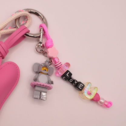 Light Pink Heart Charm Set