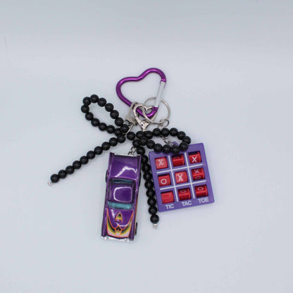Purple Vintage Car Charm