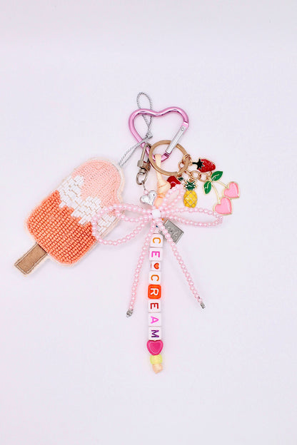Pink Popsicle Bag Charm 🍧