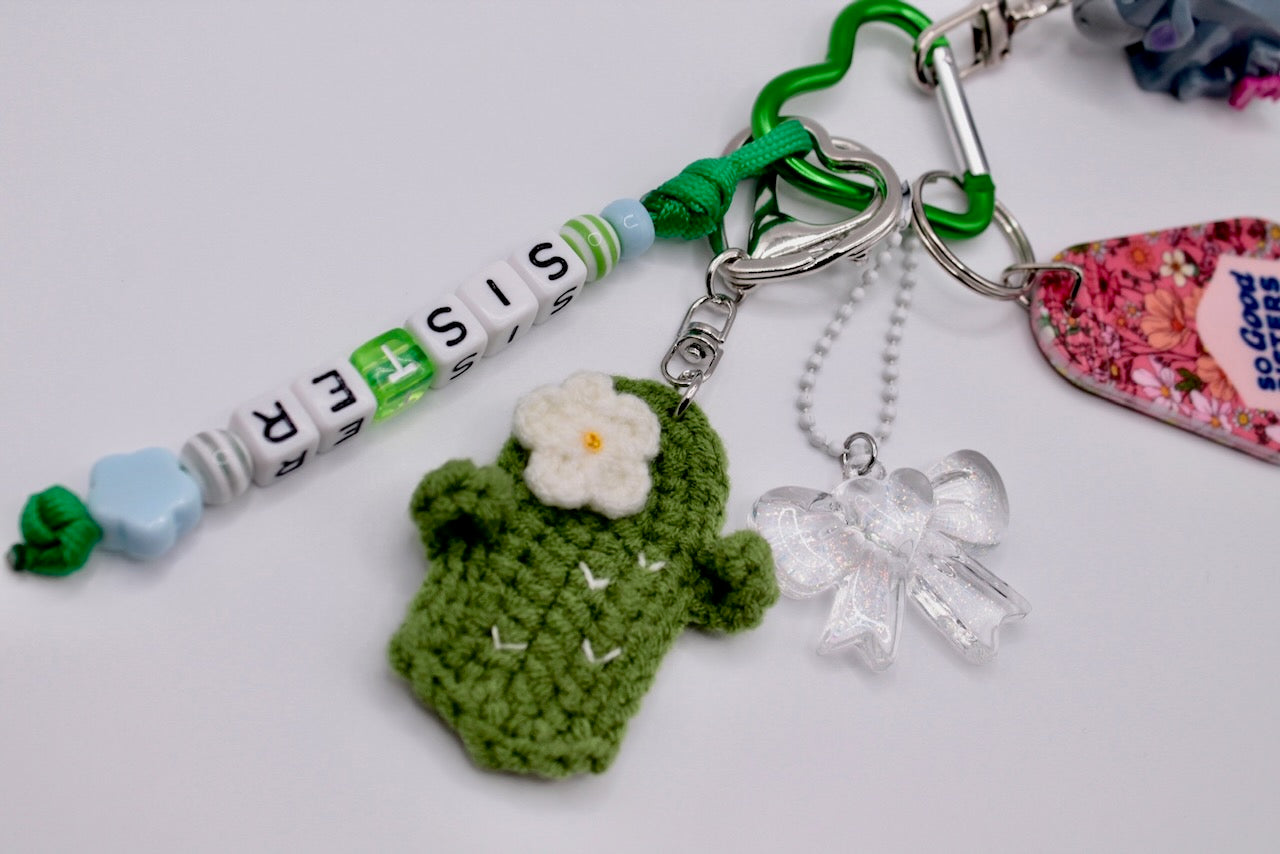Crochet Cactus Charm