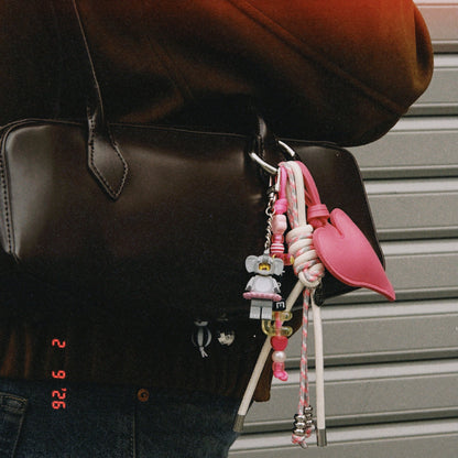 Light Pink Heart Charm Set