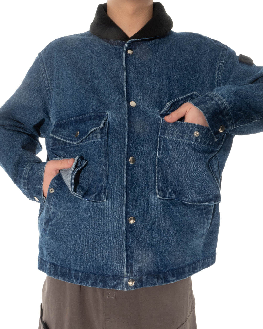 Float Denim Blouson by PHINGERIN sold at nation Osaka.