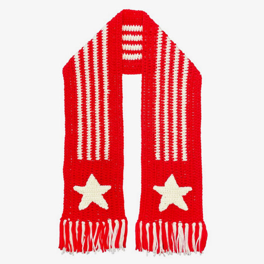 Hand Knitted Crochet Scarf