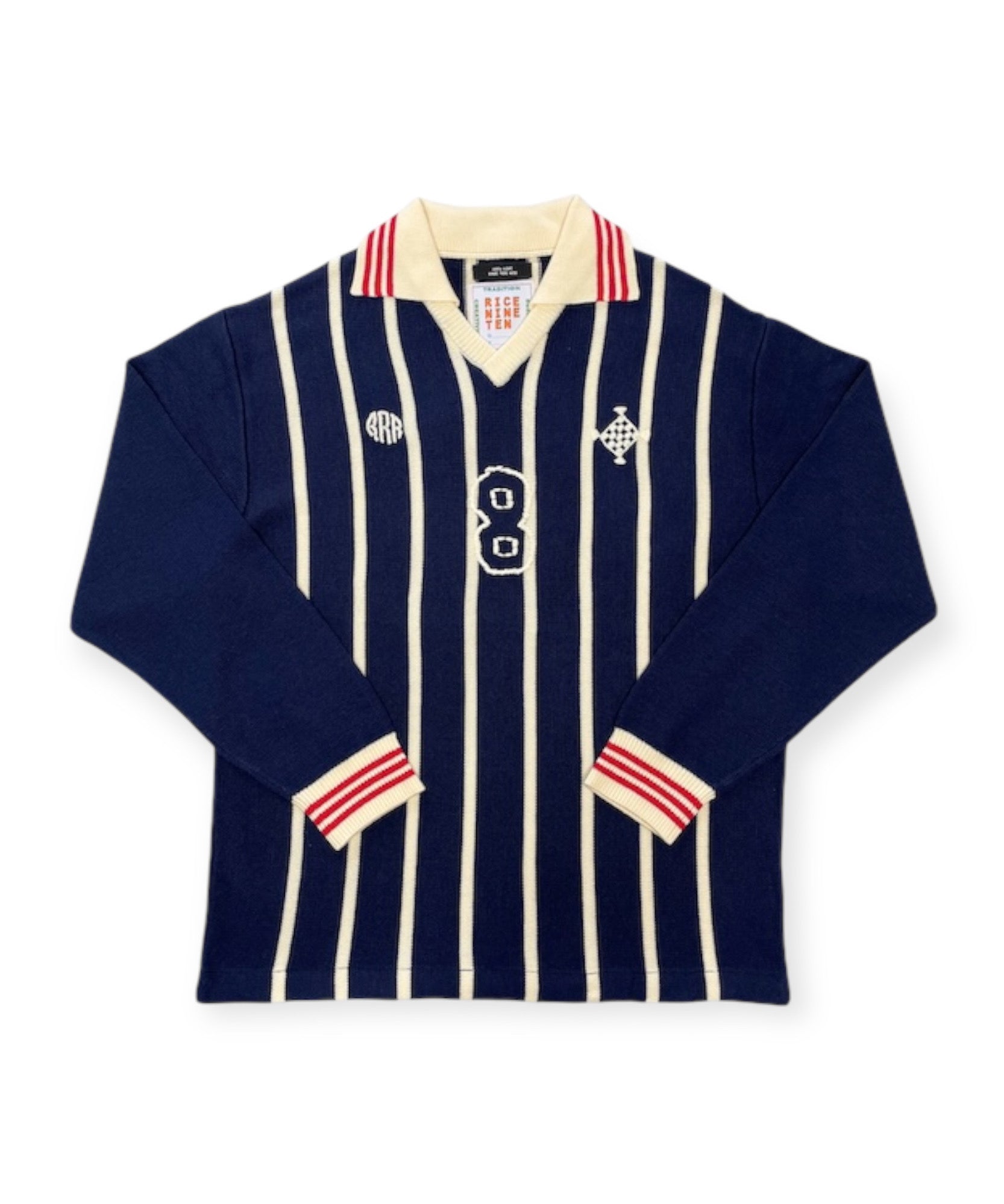 Knitting Long Sleeve Soccer Jersey by RICE NINE TEN sold at nation Osaka.