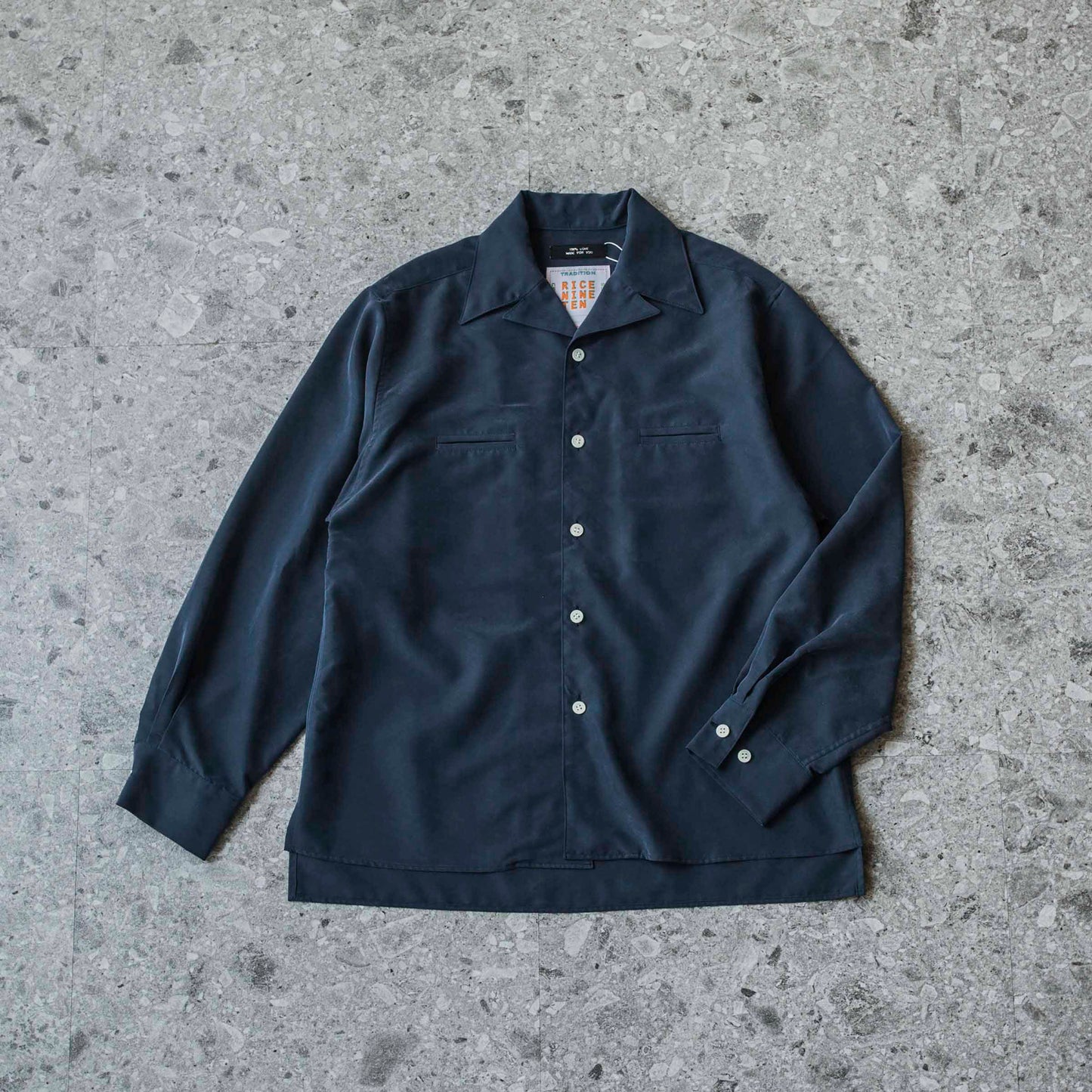 Open Collar Shirt by RICE NINE TEN sold at nation Osaka.