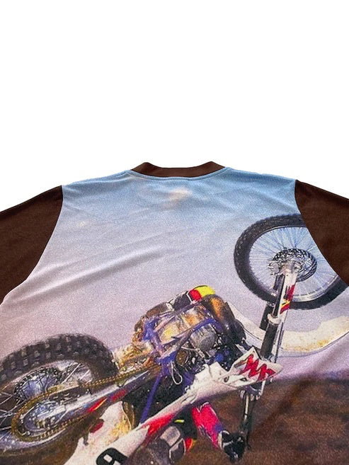 Photo Print Tee Brown by RICE NINE TEN sold at nation Osaka.