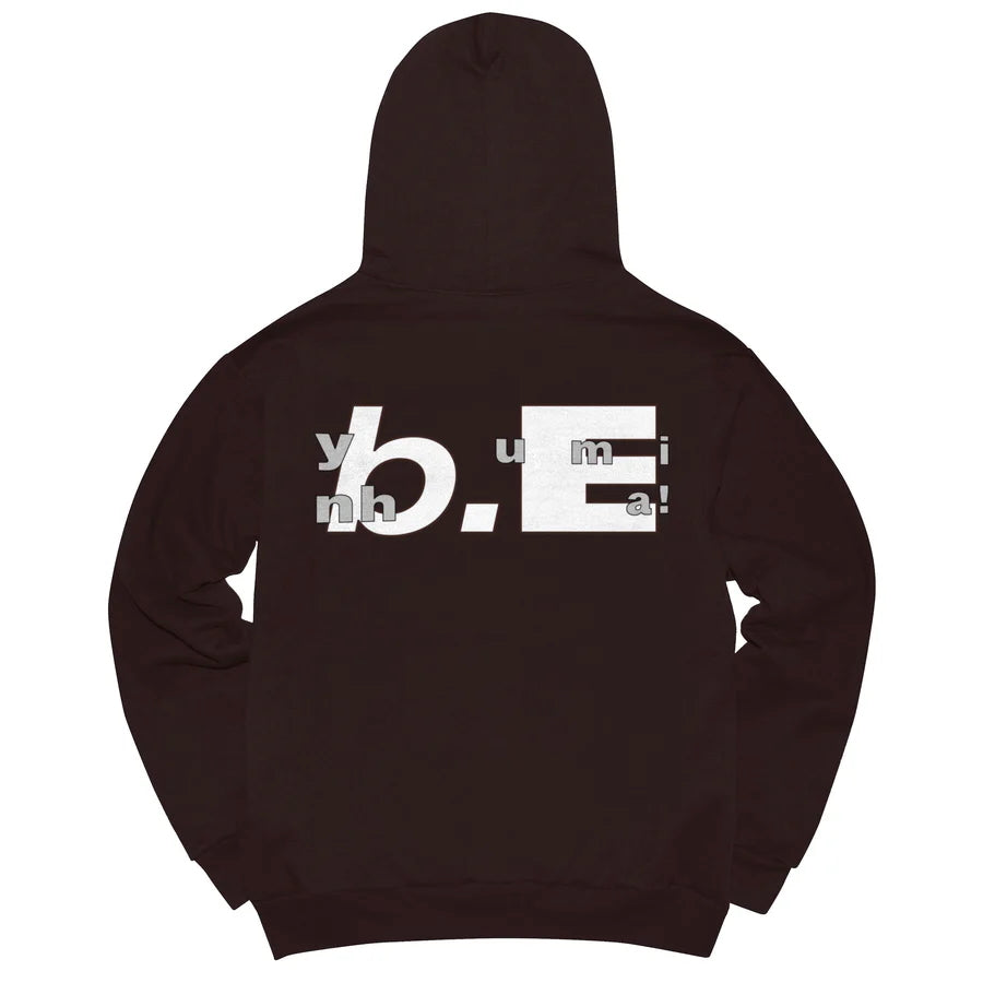 B.eautiful X Yumin Ha College Hoodie Chocolate by b.eautiful sold at nation Osaka.