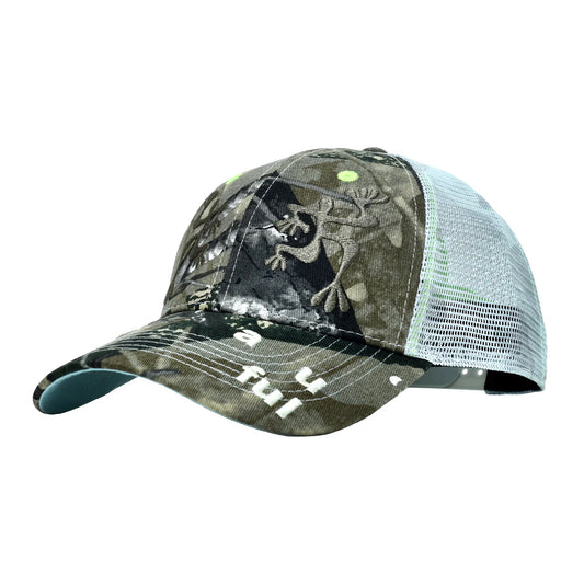 Biyu Trucker Hat Peak Camo by b.eautiful sold at nation Osaka.