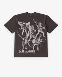 b.E Hero Tee Vintage Black by b.eautiful sold at nation Osaka.