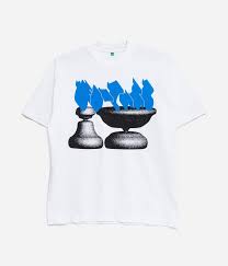 b.E Kenichi Kuromaru Bird Tee White by b.eautiful sold at nation Osaka.