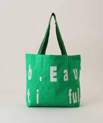 b.eautiful B Kind Tote Bag Green by b.eautiful sold at nation Osaka.